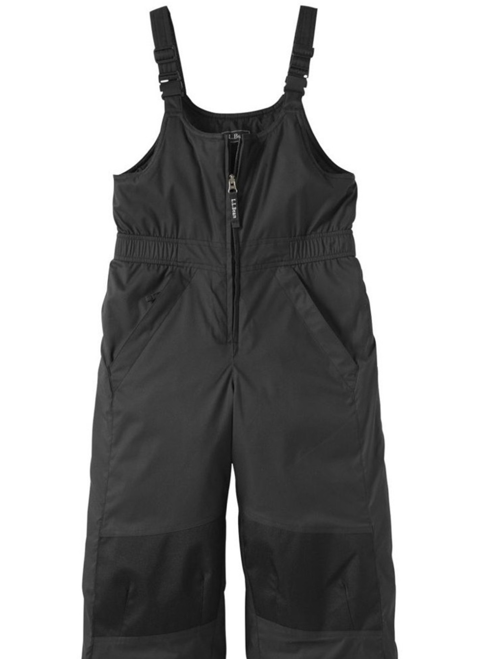 L.L. Bean Black Kids Snow Overalls Bibs